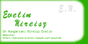 evelin mireisz business card